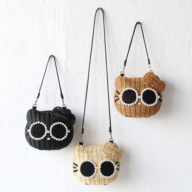 楽天市場】アジョリー バッグ かごバッグ かご キティちゃんかごバッグ