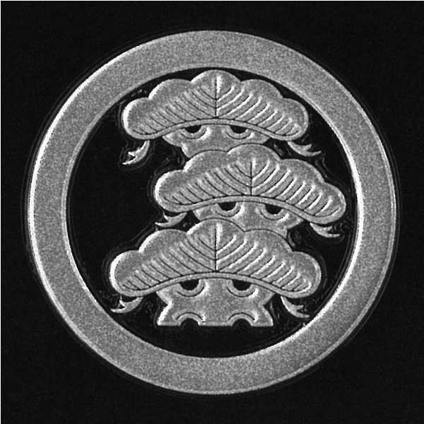 楽天市場】家紋 シール 左三階松の通販