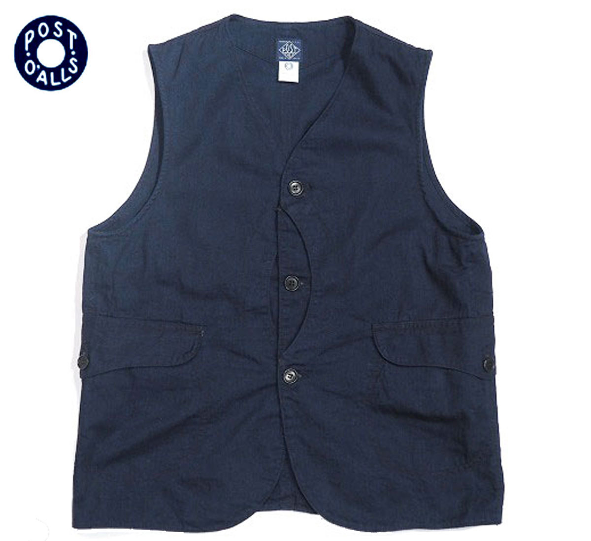 ポストオーバーオールズ(POST OVERALLS) ベスト メンズセーター