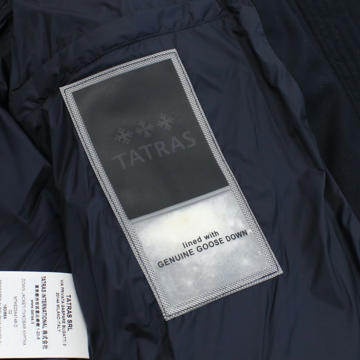 楽天市場】TATRAS タトラス ダウンジャケット MTKE23A4148-D NAVY