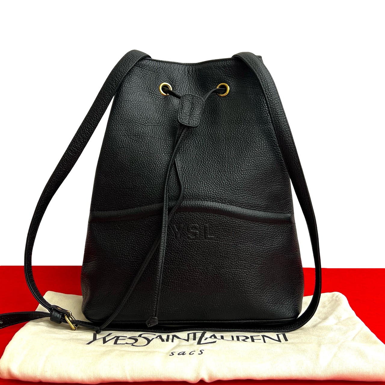 楽天市場】巾着（ブランドイヴ・サンローラン）（ショルダーバッグ