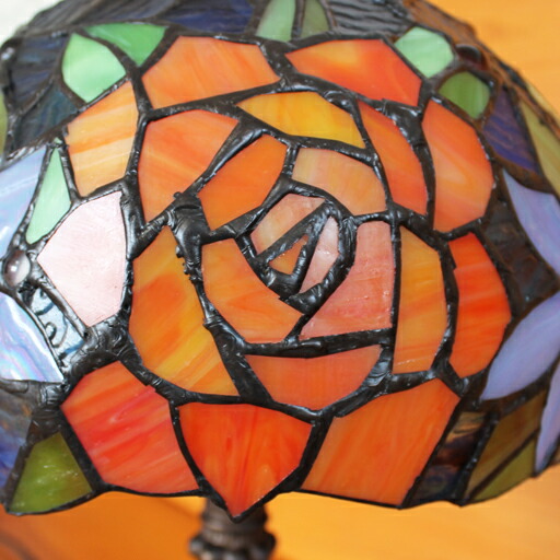 楽天市場】ステンドグラスランプ優雅な薔薇（クレアローズ） 中型 22