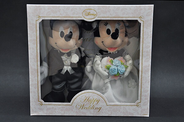 楽天市場】ディズニーキャラクターウェディングぬいぐるみミッキー