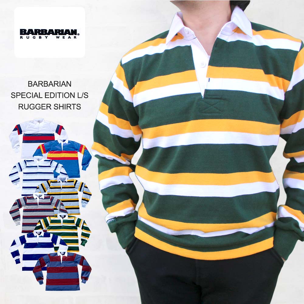 楽天市場】バーバリアン BARBARIAN SPECIAL EDITION L/S RUGGER SHIRTS