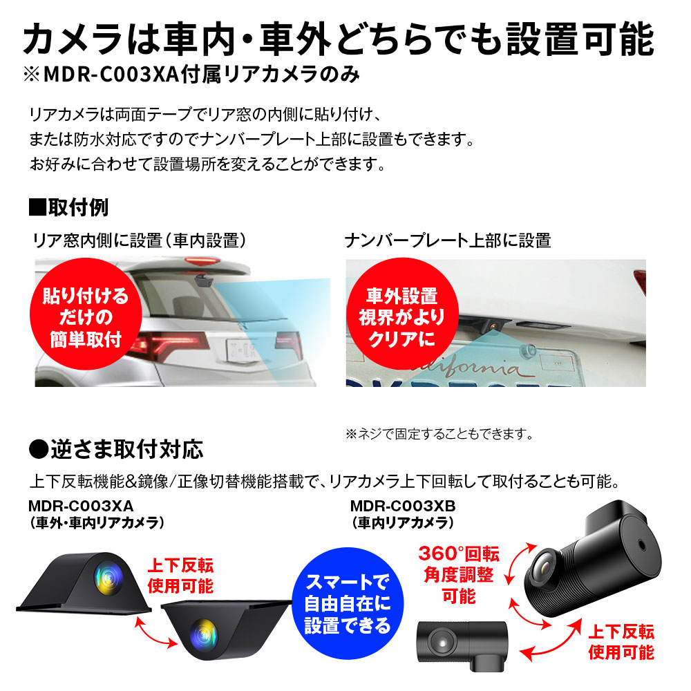 楽天市場】ドライブレコーダー ミラー ミラー型 MAXWIN MDR-C003A2 MDR