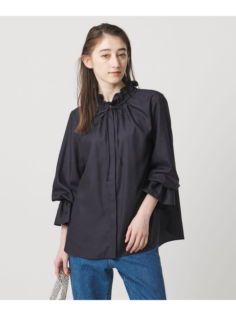 楽天市場】フリルカラー フレアスリーブ ブラウス UNITED ARROWS