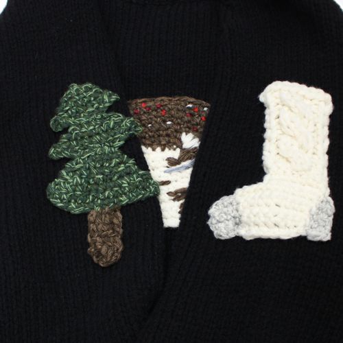 楽天市場】SUNSEA サンシー 22AW 雷鳥 SWEATER ニット 3 ブラック