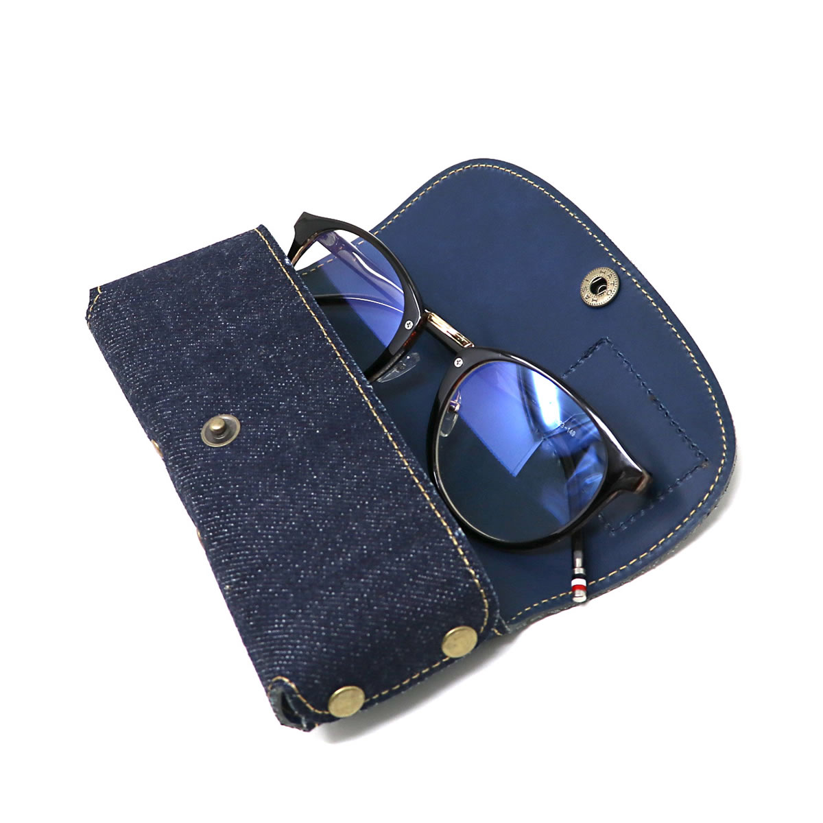 楽天市場】【岡山デニム×レザー】メガネケース ビッグジョン ワン