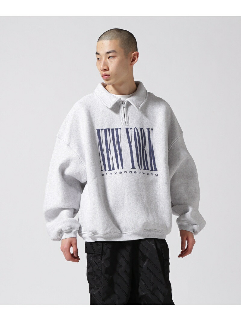楽天市場】alexanderwang/アレキサンダーワン/HALF ZIP SWEATSHIRT