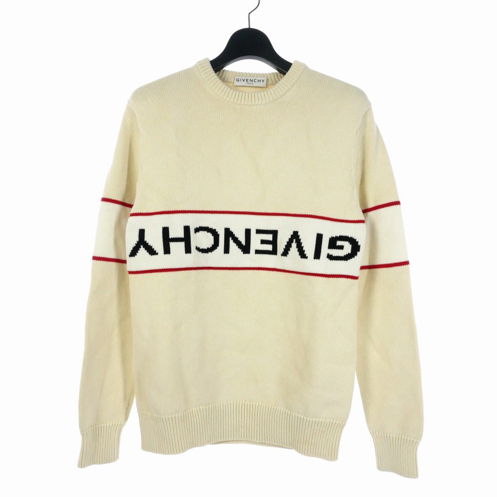 楽天市場】【中古】ジバンシィ GIVENCHY リバースロゴ ニット セーター