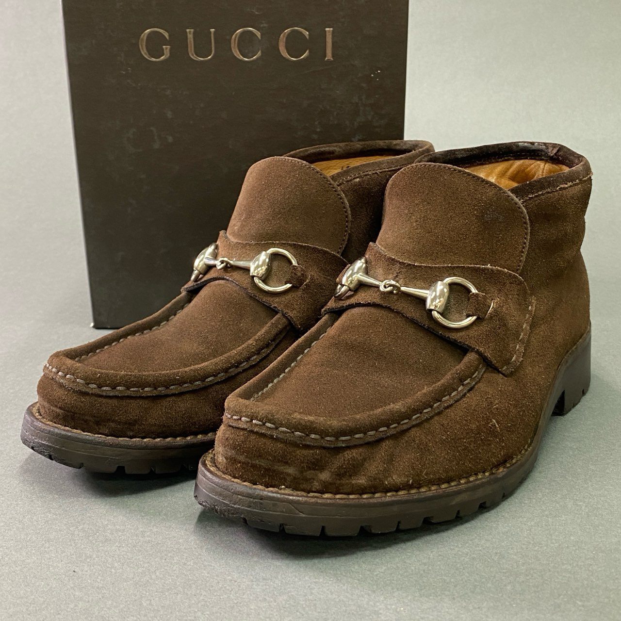 楽天市場】GUCCI グッチ ホースビット チャッカブーツ ショートブーツ