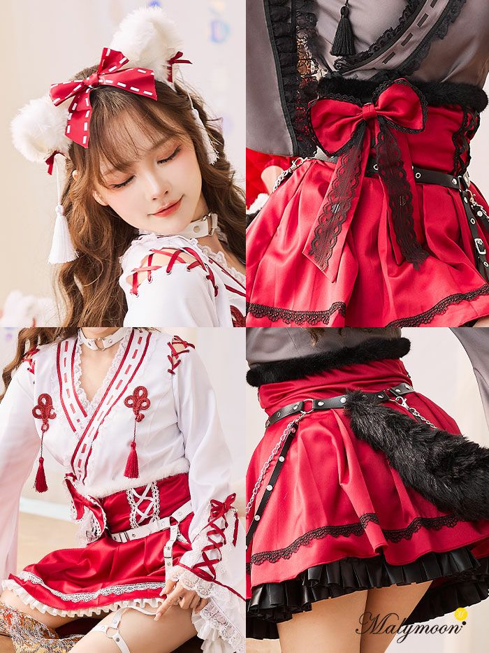 楽天市場】[正規品] 狐 巫女 コスプレ きつね キツネ 衣装 巫女さん