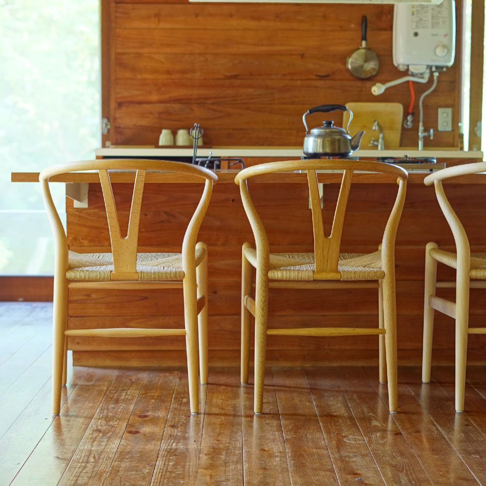 楽天市場】Yチェア ビーチ オイルフィニッシュ 45cm／43cm【Yチェア