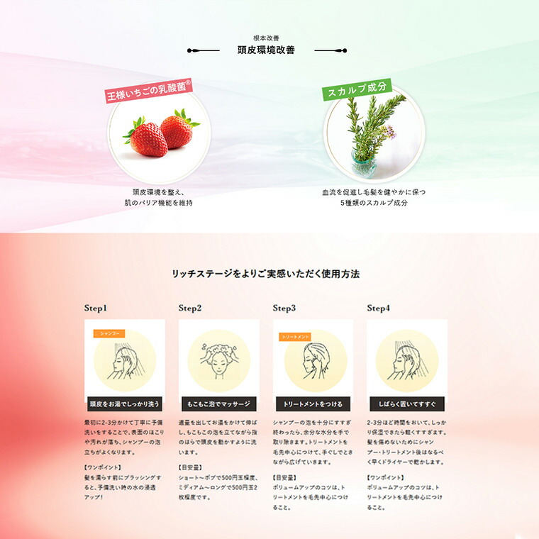 楽天市場】エフウィズリッチステージ シャンプー＆トリートメント