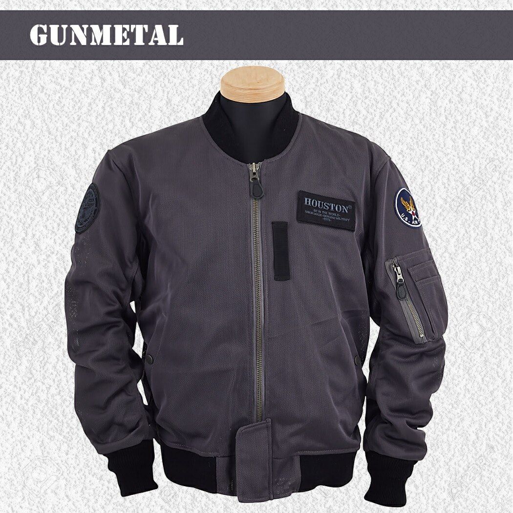 HOUSTON メッシュジャケット プロテクター付 グレー LLサイズ 春夏
