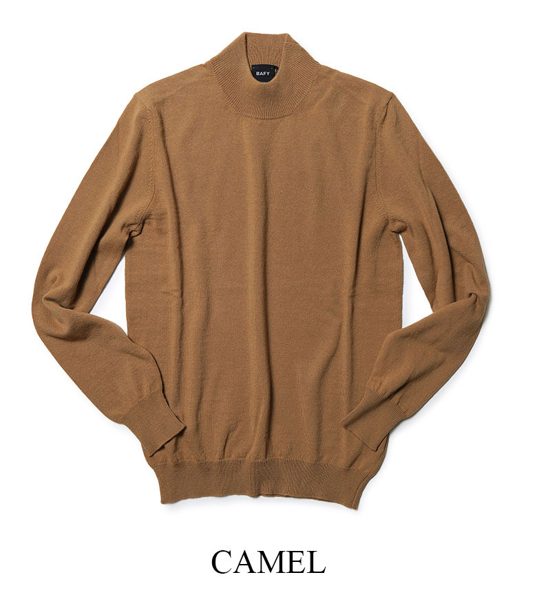 楽天市場】バフィー ニット モックネック ハイゲージ 14ゲージ メリノ