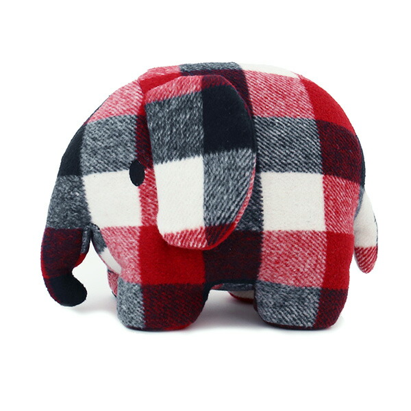 楽天市場】エレファント ぬいぐるみ チェック 柄 27cm ミッフィー