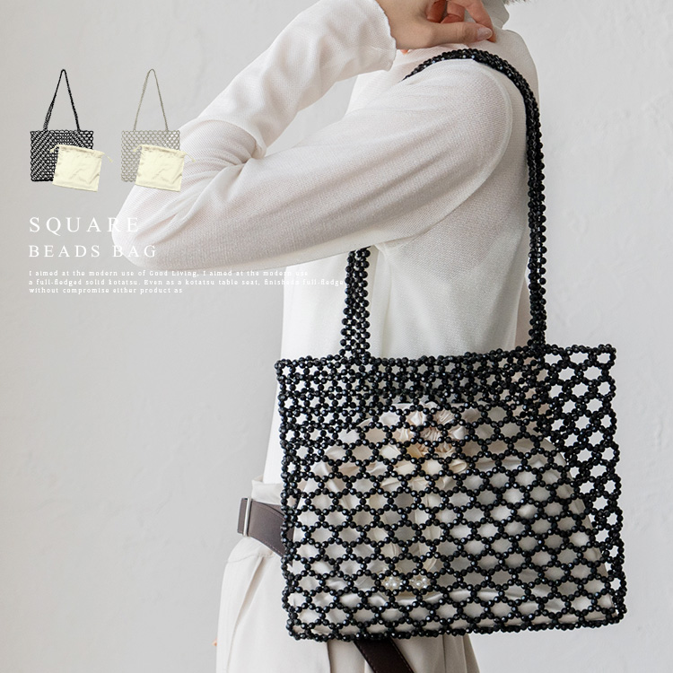楽天市場】【SALE 40%OFF☆〜3/11 01:59まで】ビーズバッグ トート