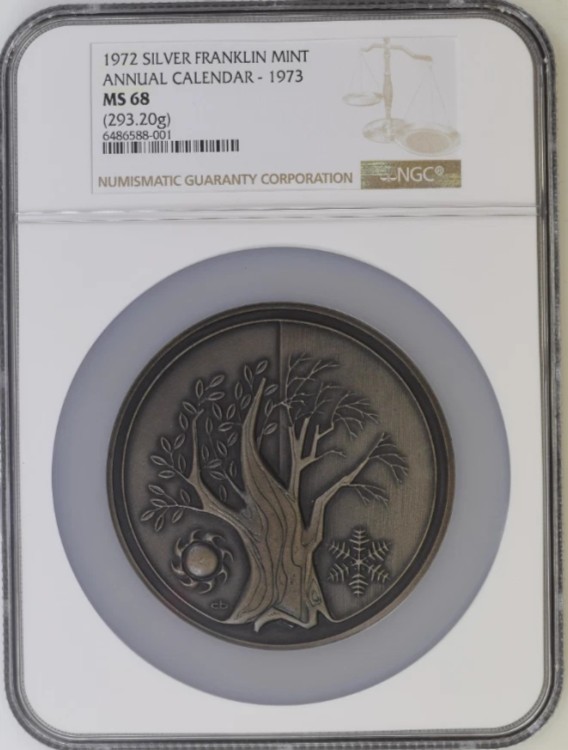 楽天市場】1972年 フランクリンミント 1973年 アニュアルカレンダー