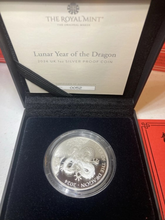 楽天市場】2024年英国龍年プルーフコイン 1オンス .999 美品 : WORLD