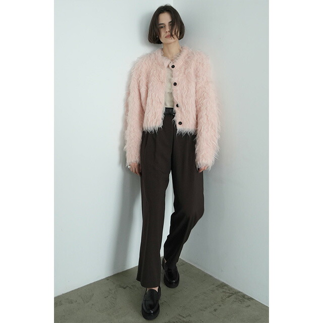 楽天市場】クラネ CLANE シャギー ショート ニット カーディガン