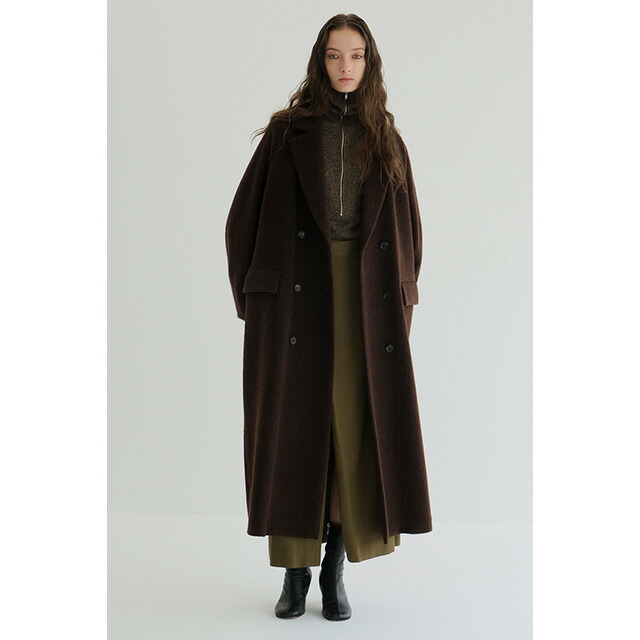 楽天市場】クラネ CLANE ダブル ウール ロング コート DOUBLE WOOL