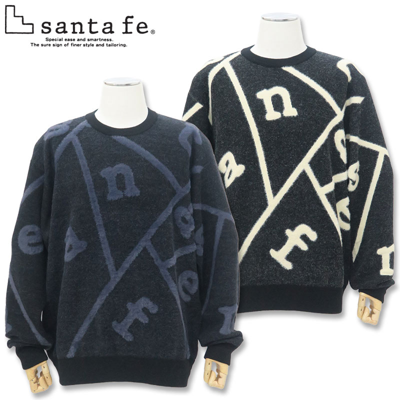 楽天市場】サンタフェ 総柄 ロゴ クルーネック ニット 50 52 サイズ LL