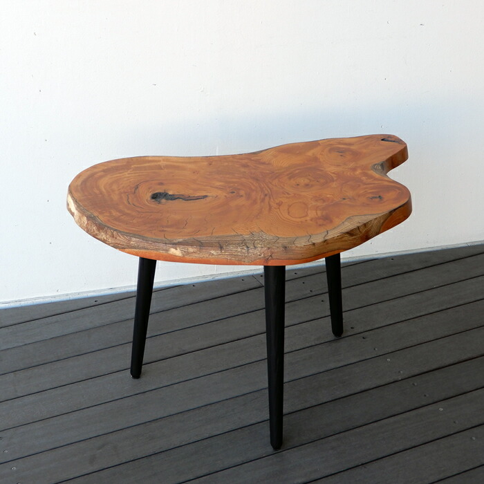 楽天市場】サイドテーブル コーヒーテーブル 一枚板 輪切り 欅 けやき