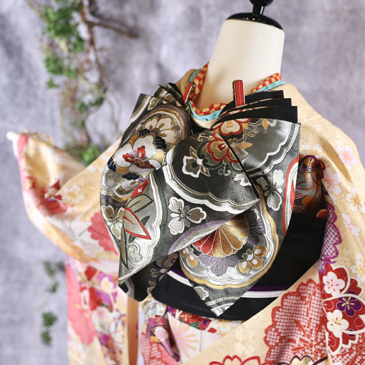 楽天市場】【中古】振袖 7点フルセット Mサイズ 振袖セット 振袖フル