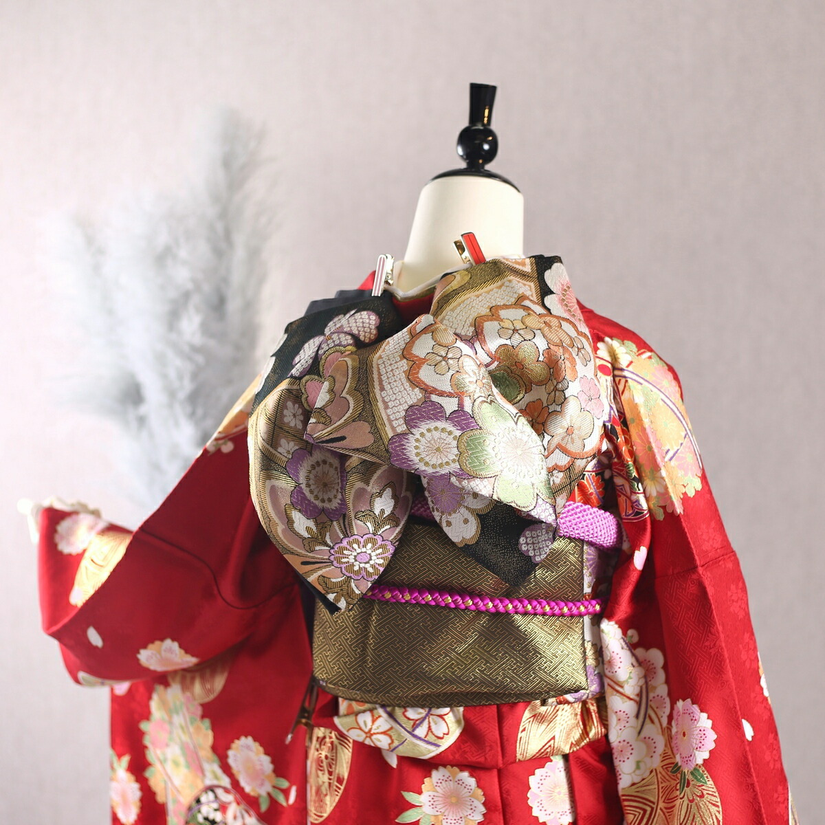 楽天市場】【中古】振袖 7点フルセット LLサイズ 振袖セット 振袖フル