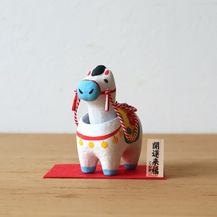 楽天市場】2026年 干支張子(午) 首振り幸福午1号 お正月飾り 干支 首