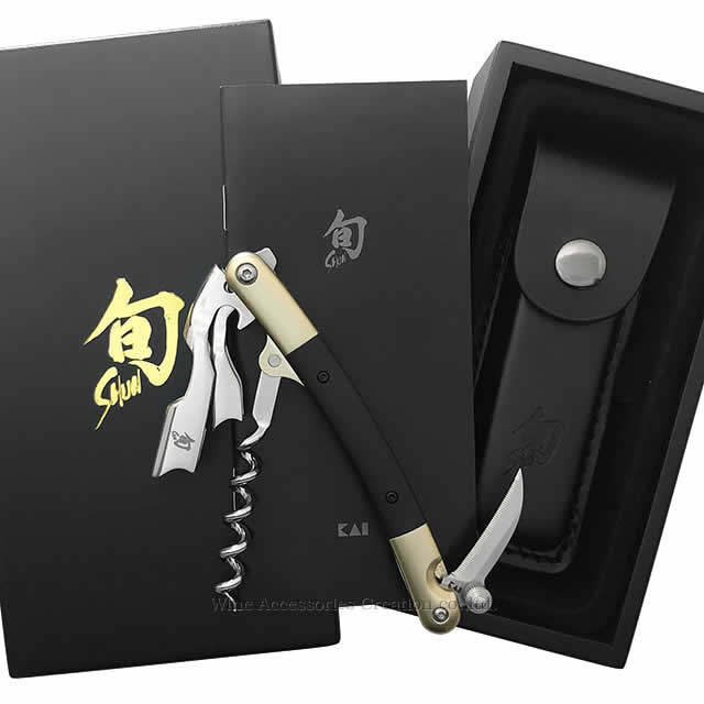 楽天市場】KAI 旬 shun ソムリエナイフ 【正規品】 SK100ST : ワイン