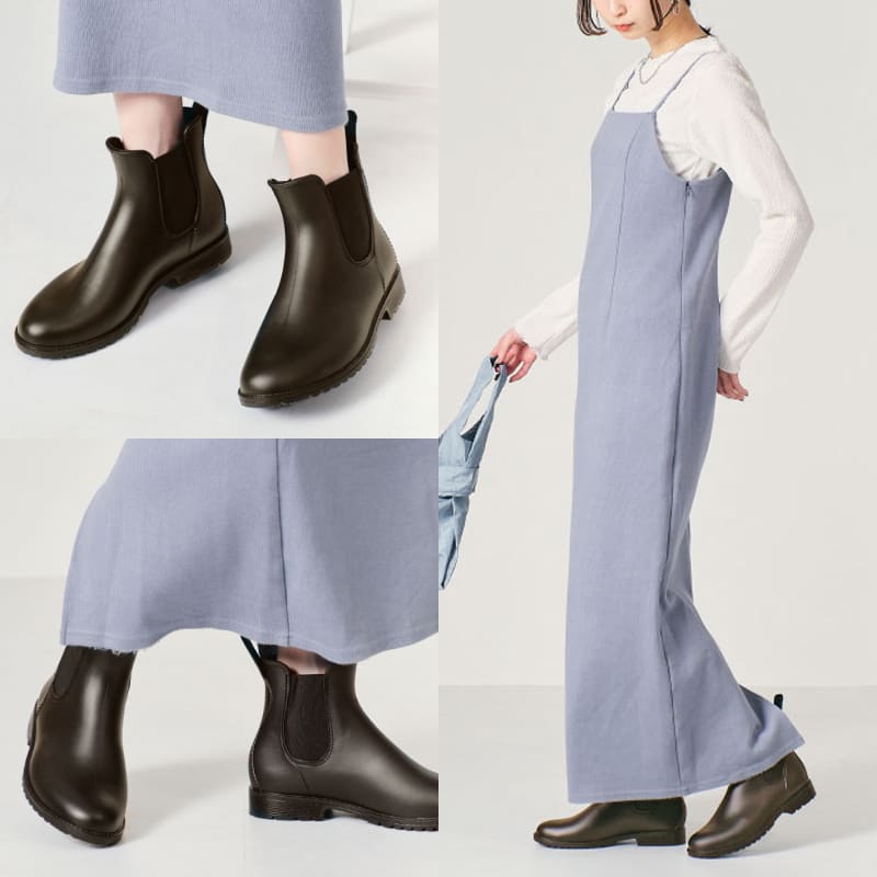 楽天市場】【晴雨兼用】レインブーツ レディース サイドゴア 長靴 撥水