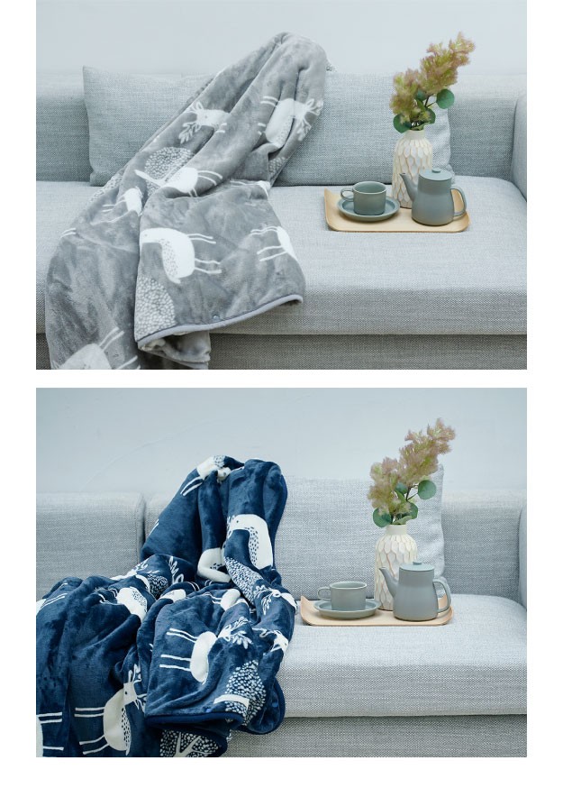 楽天市場】電気毛布 ブランケット 北欧 とろけるフランネル 着る電気