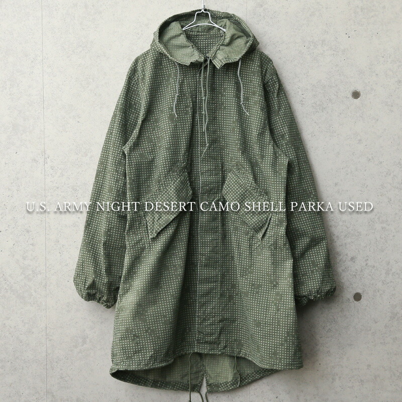 楽天市場】☆希少 実物 USED 米軍 ナイトデザートカモ シェルパーカー