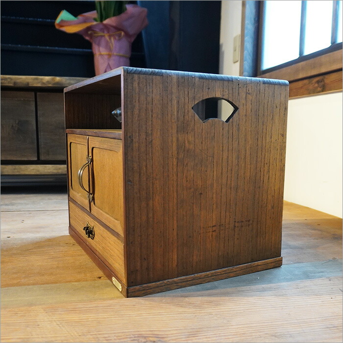 楽天市場】1点モノ 小箪笥 アンティーク 昭和レトロ 桐 小箱 お道具箱