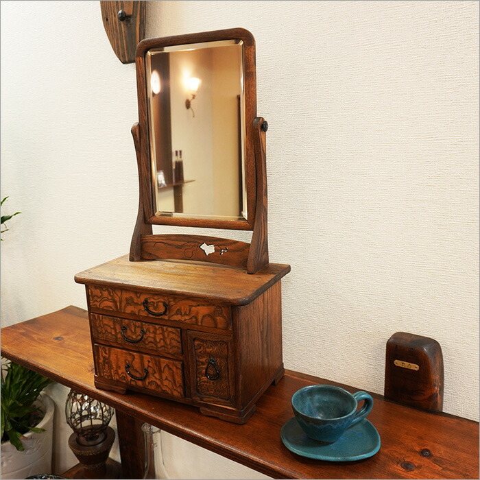 楽天市場】アンティーク ドレッサー 鏡台 飾り台 鏡 ミラー 卓上