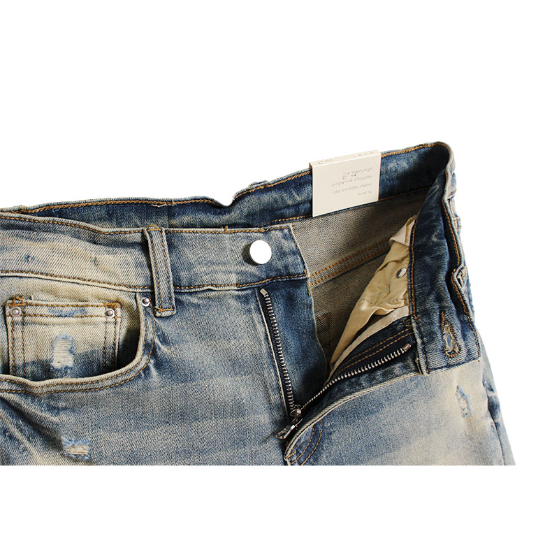 楽天市場】ミニマル mnml スキニーパンツ ストレッチデニム ダメージ