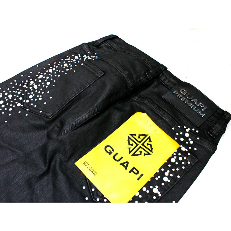 楽天市場】GUAPI グアピ フレアデニムパンツ メンズ ロング丈 OBSIDIAN