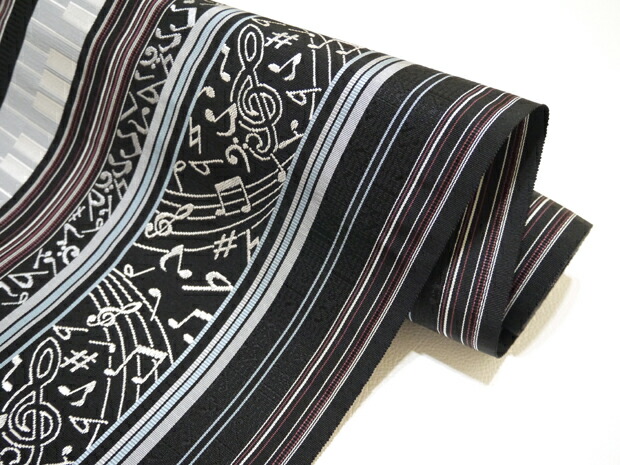 楽天市場】本場筑前 博多織 黒木織物謹製 八寸名古屋帯 音楽 全通帯