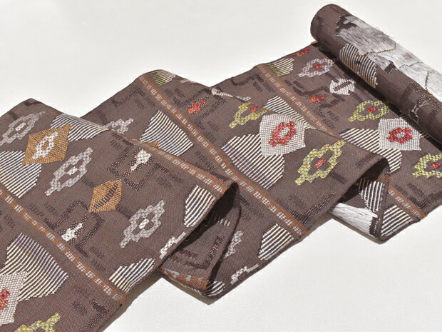 楽天市場】八寸帯 西陣織 帯屋捨松謹製 正絹 八寸名古屋帯 西陣帯【お