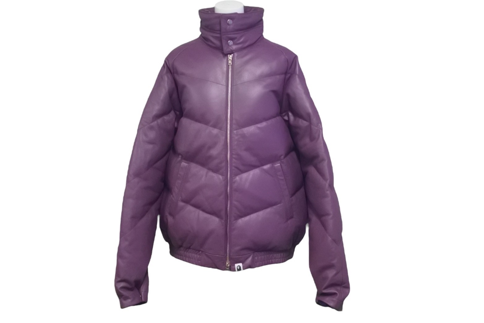 楽天市場】A BATHING APE アベイシングエイプ レザーダウンジャケット