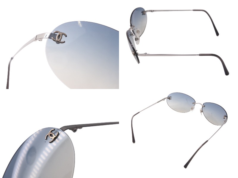 楽天市場】極美品 CHANEL シャネル サングラス リムレス ココマーク 59