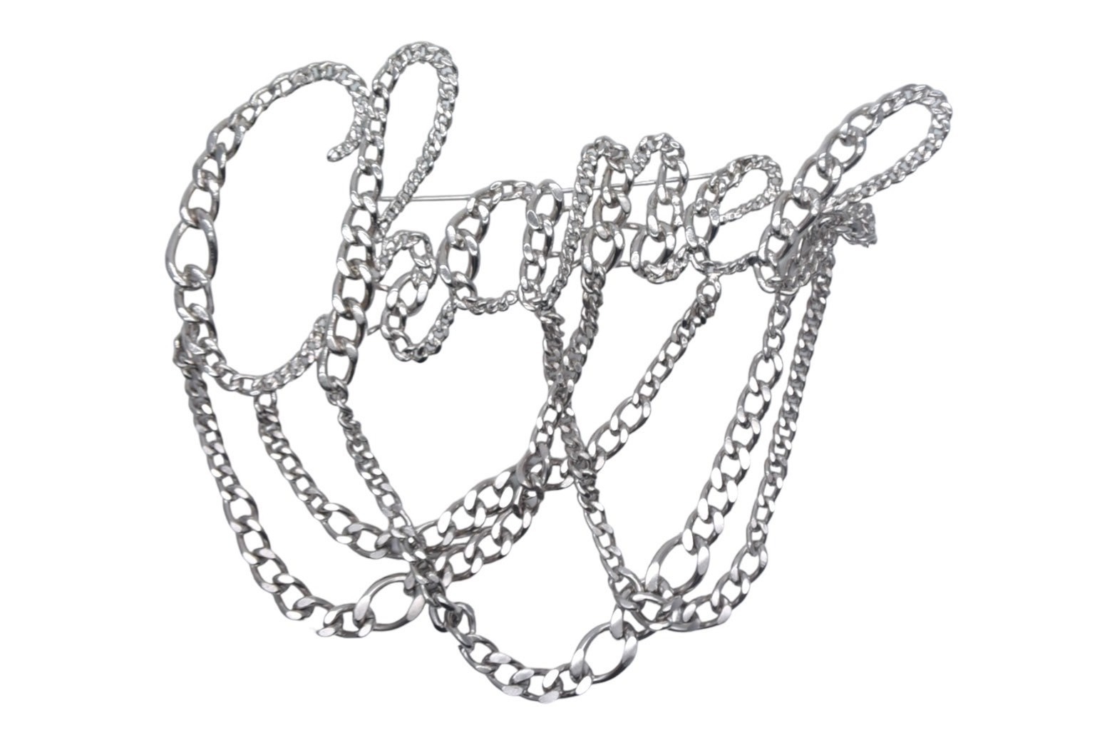 楽天市場】【セール】極美品 CHANEL シャネル ロゴ チェーン ブローチ