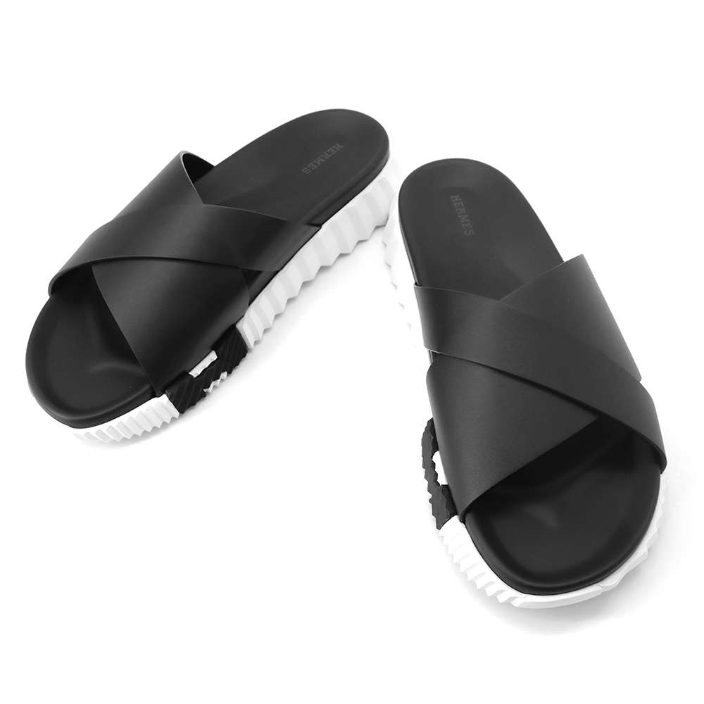 楽天市場】エルメス サンダル インフラ レザー メンズサイズ43 HERMES