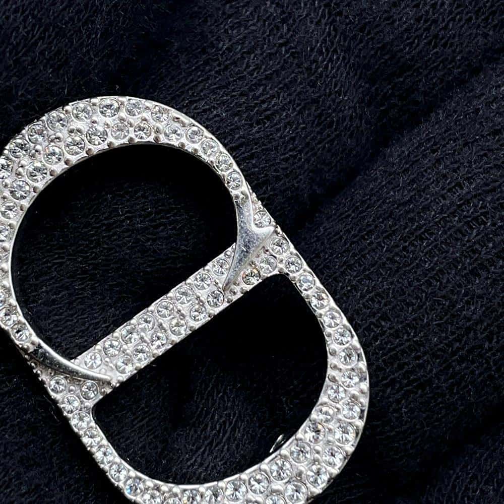 楽天市場】ディオール ブローチ CD Icon ホワイトクリスタル SV925