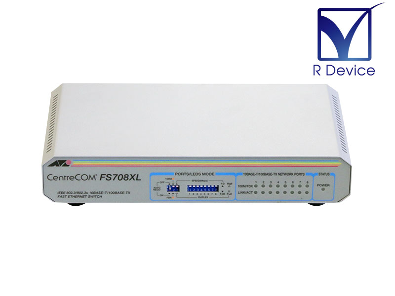 楽天市場】CentreCOM FS708XL Allied Telesis ファーストイーサネット