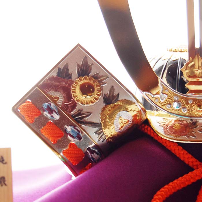 楽天市場】純銀 兜 3号(剣付) 五月人形 銀細工 関工芸 武比古