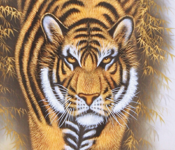 楽天市場】掛け軸 掛軸（かけじく）猛虎（高松 石華）全国送料無料無料