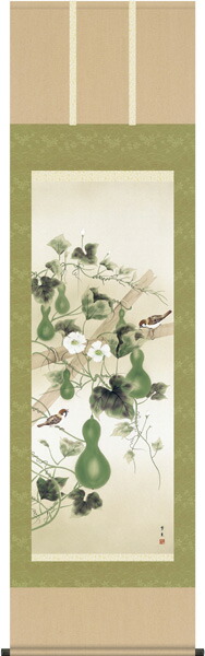 楽天市場】掛け軸 掛軸（かけじく）販売六瓢（北山 歩生）夏用掛軸